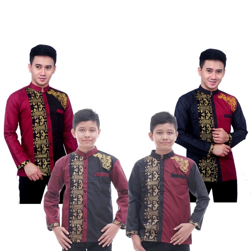 Koko Couple Ayah Dan Anak Premium / Qurta Pakistan Couple Ayah Dan Anak Laki Laki Tebaru