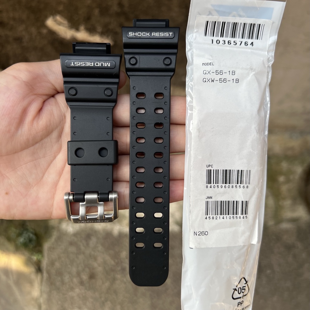 Strap tali jam tangan casio g-shock GX-56 1B GXW-56 1B original band GX 56 GXW 56