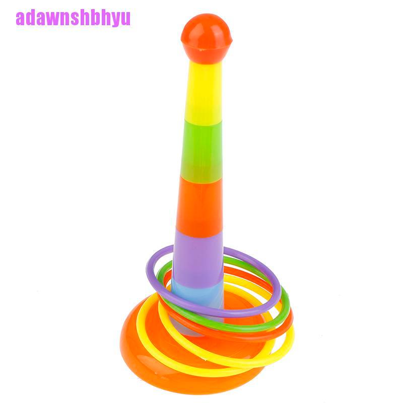 (adawnshbhyu) Mainan Ring Toss Bahan Plastik Untuk Taman / Outdoor