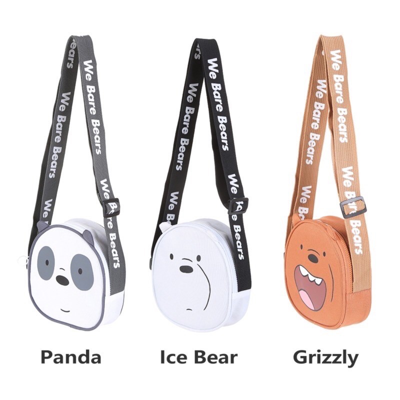 tas slempang miniso / we bare bears miniso / slingbag we bare bears miniso