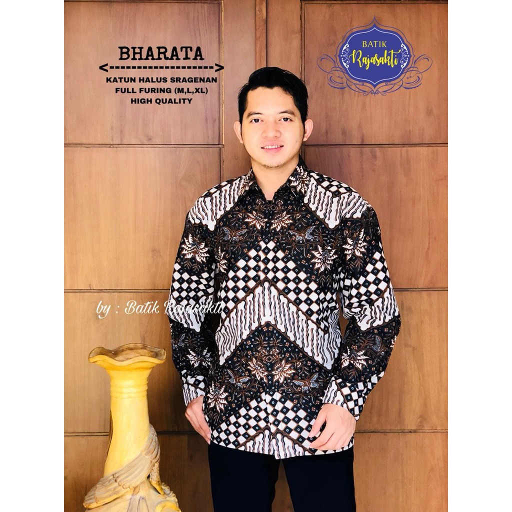 BHARATA RAJASAKTI KEMEJA BATIK SOLO PRIA LENGAN PANJANG PENDEK LAPIS FURING ATASAN PREMIUM MODERN KATUN HALUS DAMAR LANGIT MADUKARA JIWATRENTEM MACAM KUJANG NAJMUDDIN ABRAR WIJAYA MANUK PRING 2 RAINBOW BABON GREY 2 BLUE INDAH JOKOWIRYO PRASADO MERAK MANIZ