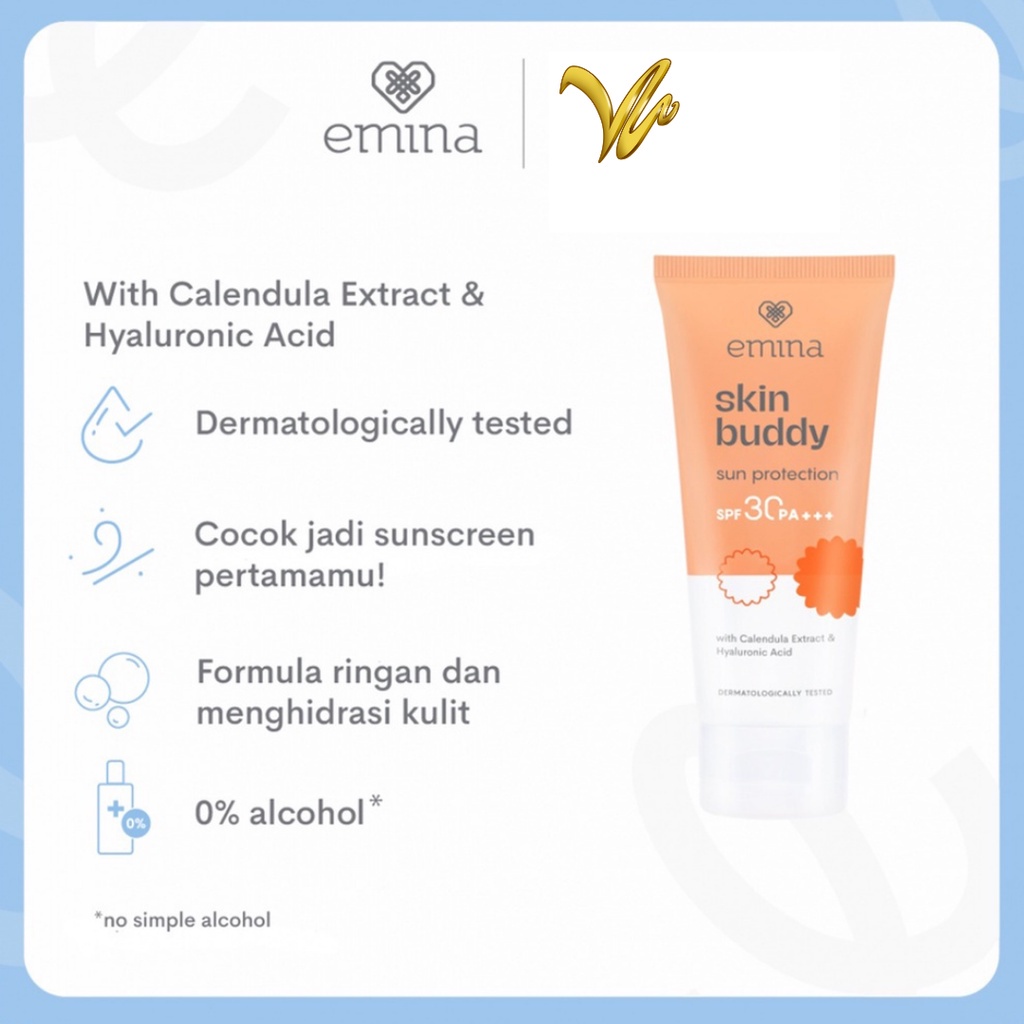 EMINA Sun Protection SPF 30-60mL-Emina Sun Battle SPF 45-30-30mL Sunscreen Skin Buddy (Victoria)