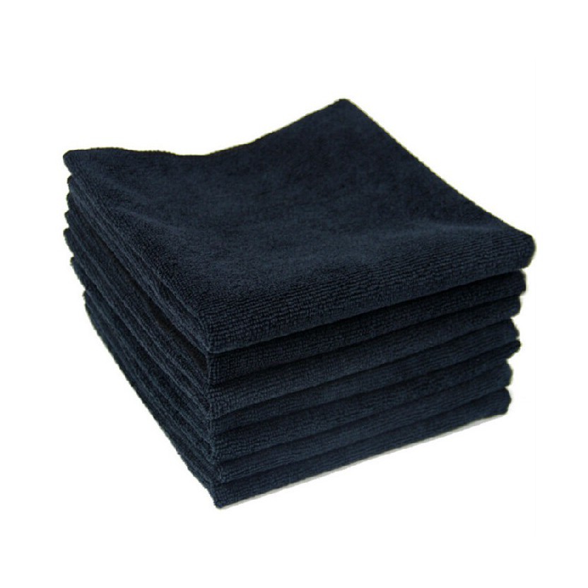 HHI handuk cat rambut hitam black towel salon polos ukuran 35 x 75 cm