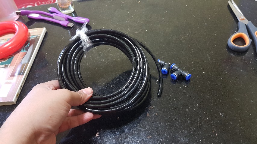 Selang Pu 4 X 6 Mm Pneumatic Polyurethane Alat Siram Hose Irigasi Hidroponik Fertigasi Air Udara