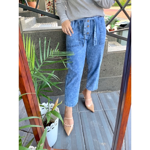 KAYLA JEANS #3 || BAGGY JEANS KANCING