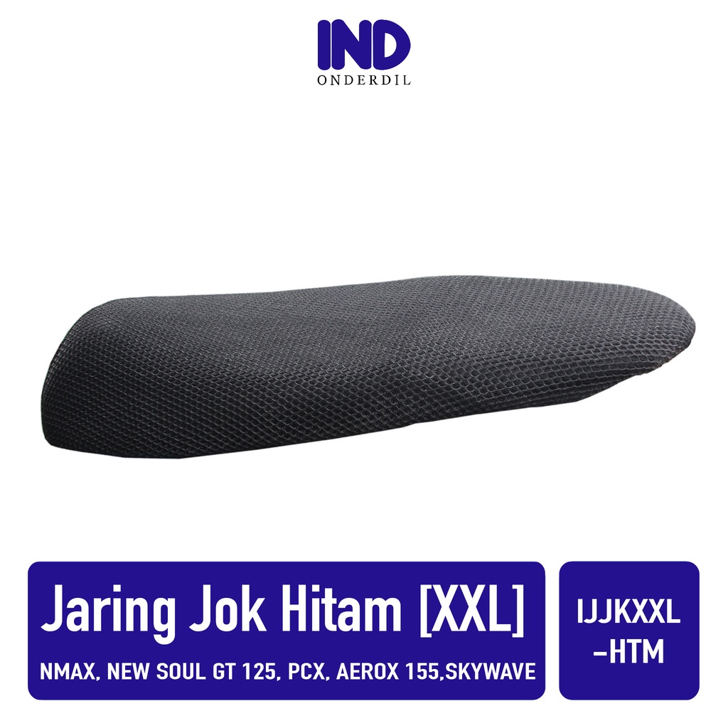 Jaring-Sarung-Cover Jok-Jog Hitam XXL Nmax-N Max Lama-New/New Soul GT 125/Skywave/PCX/Aerox 155