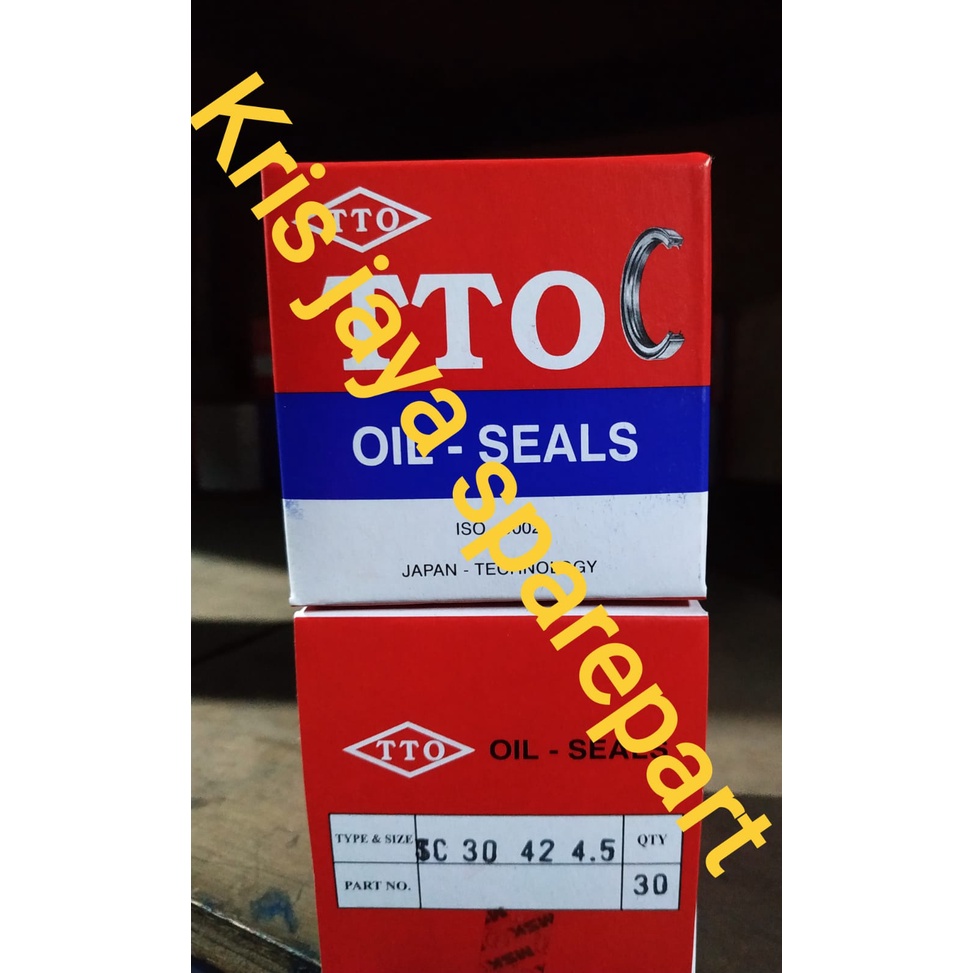 Oil seal seri SC 30 42 4.5, TC 15 35 7, TC 30 47 10, TC 30 46 7, DKB 30 42 6/9, TC 50 75 12, TC 20 3