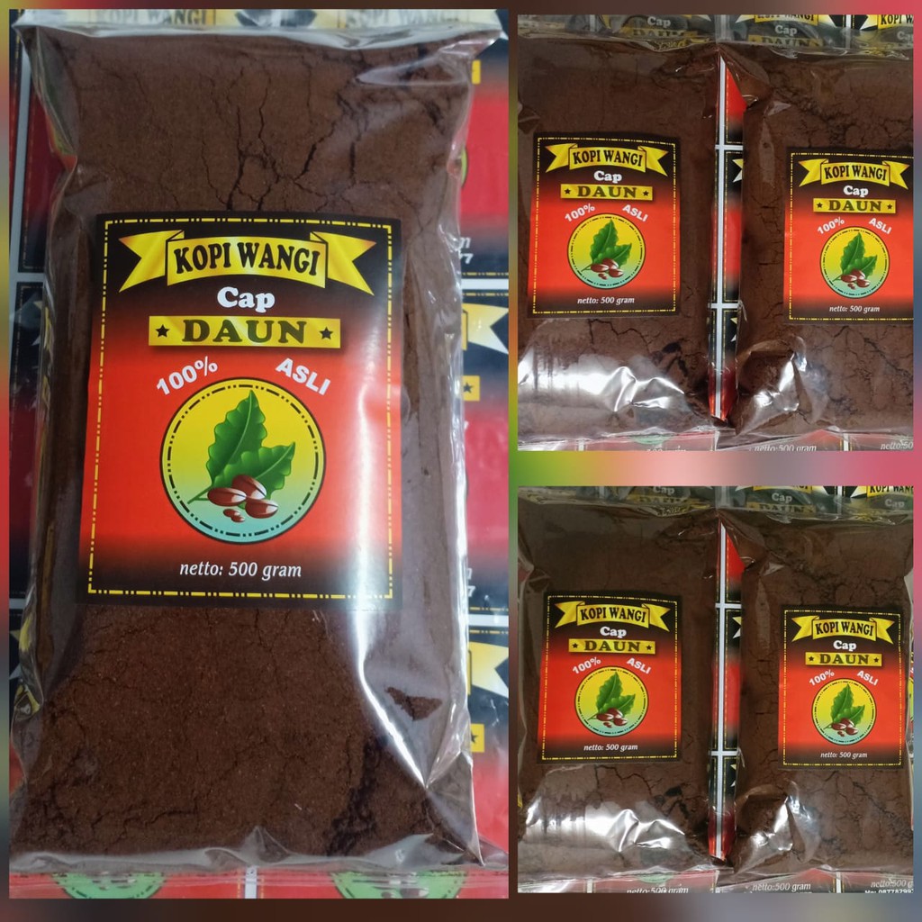 

JLP Shop/Kopi Bubuk-Kopi Wangi cap DAUN Special/kopi Bubuk robusta/kopi bubuk asli kalimantan/Coffe