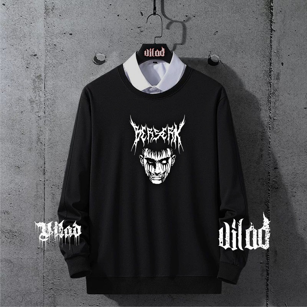 VASPLY Jaket Sweater Hoodie Crewneck Berserk Pria Wanita