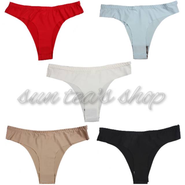 GS11 Sexy G string Seamless basic thong (tanpa jahitan)
