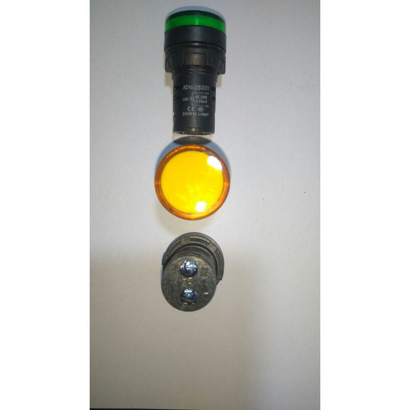 Pilot Lamp AD16 22DS 220v AC Lampu Indikator LED Signal Light