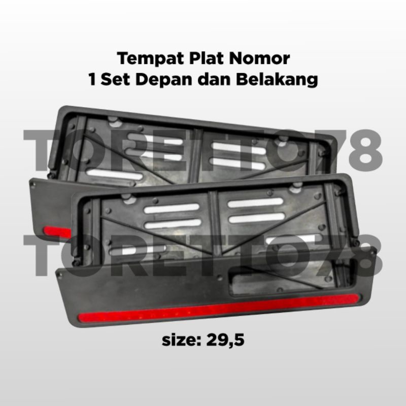 COVER PLAT NOMER AHM 1SET DEPAN BELAKANG DUDUKAN PLAT PANGKON PLAT NOMER