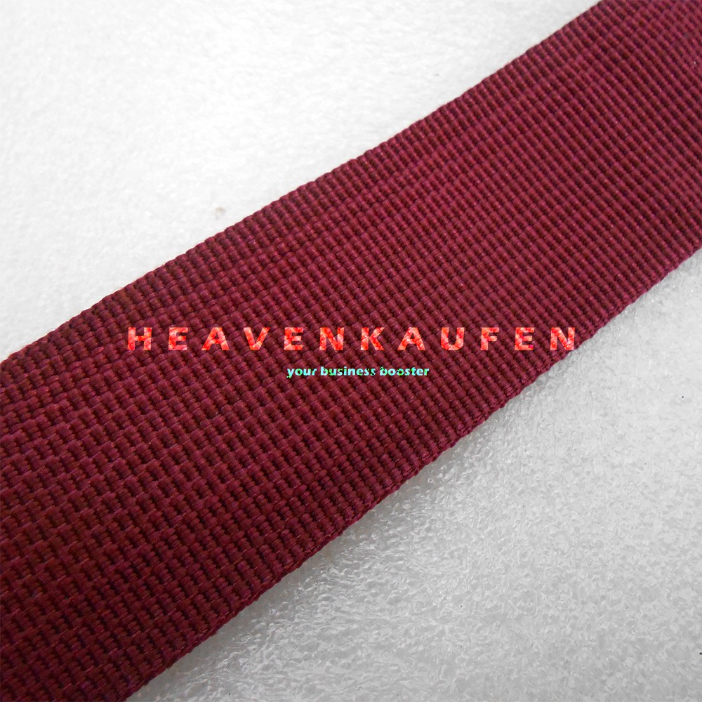 Webbing Tas Warna Merah Hati / Maroon Lebar 3,8 cm Meteran Murah