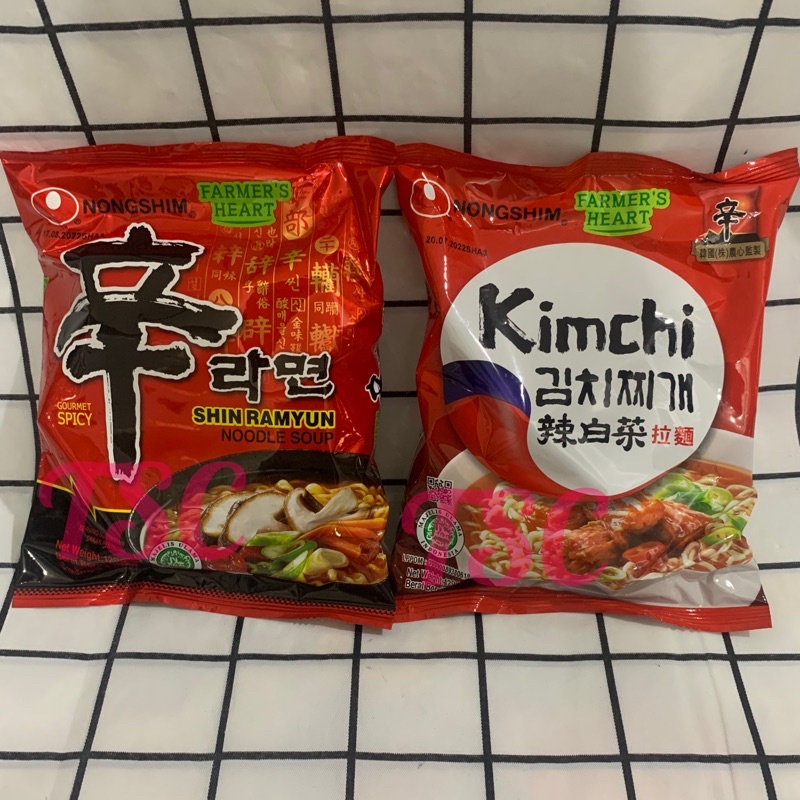 

Nongshim Kimchi Ramyun / Nongshim Shin Ramyun / Korea / Mie Instan / Noodle / Nong Shim / Jamur