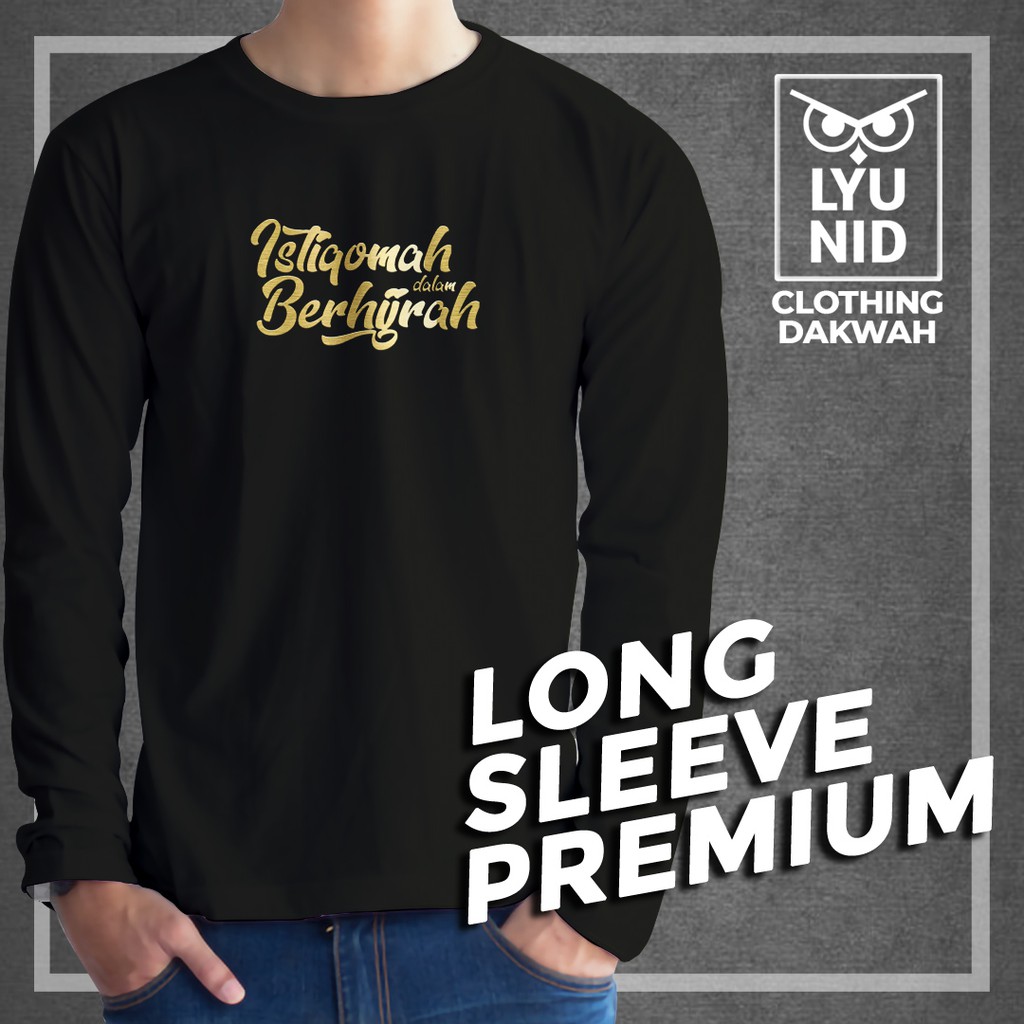 Kaos Lengan Panjang Dakwah "Istiqomah Dalam Berhijrah"