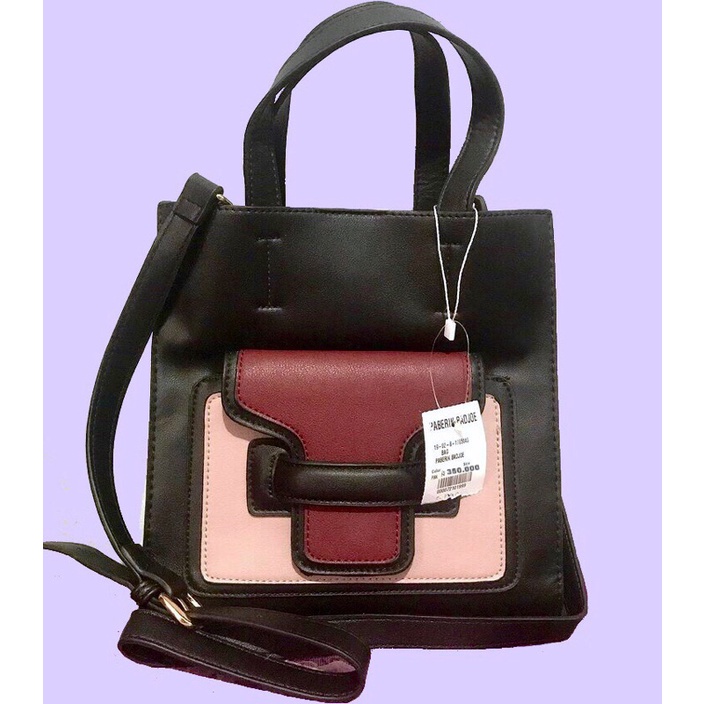 PABERIC BADJOE TAS JINJING HITAM ADA TALI PANJANG FREE POUCH SELEMPANG TAS WANITA CEWEK