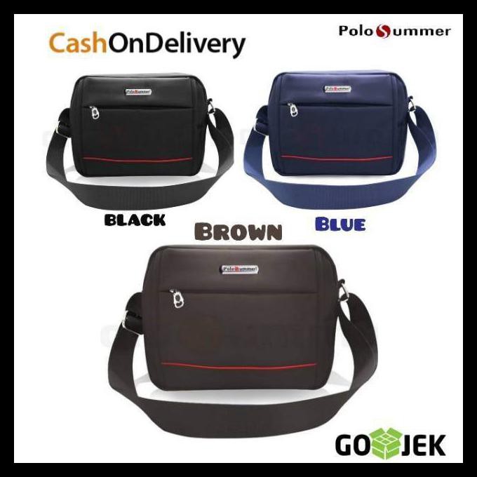 {BISA COD} (Berkualitas) Tas slempang pria polo summer original PS03 tas kerja pria wanita STOK