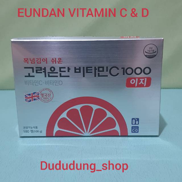 EUNDAN VITAMIN C & D 1000mg (1box @ 180 tablets)
