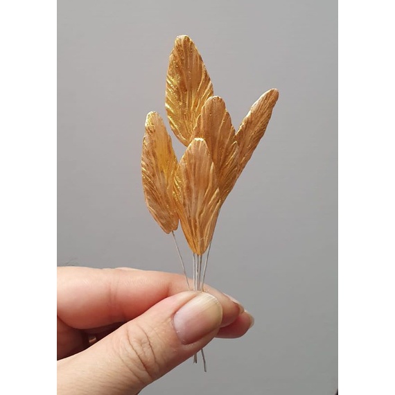 

gumpaste, gumpaste flower, bunga tart / daun teksture (isi 5)