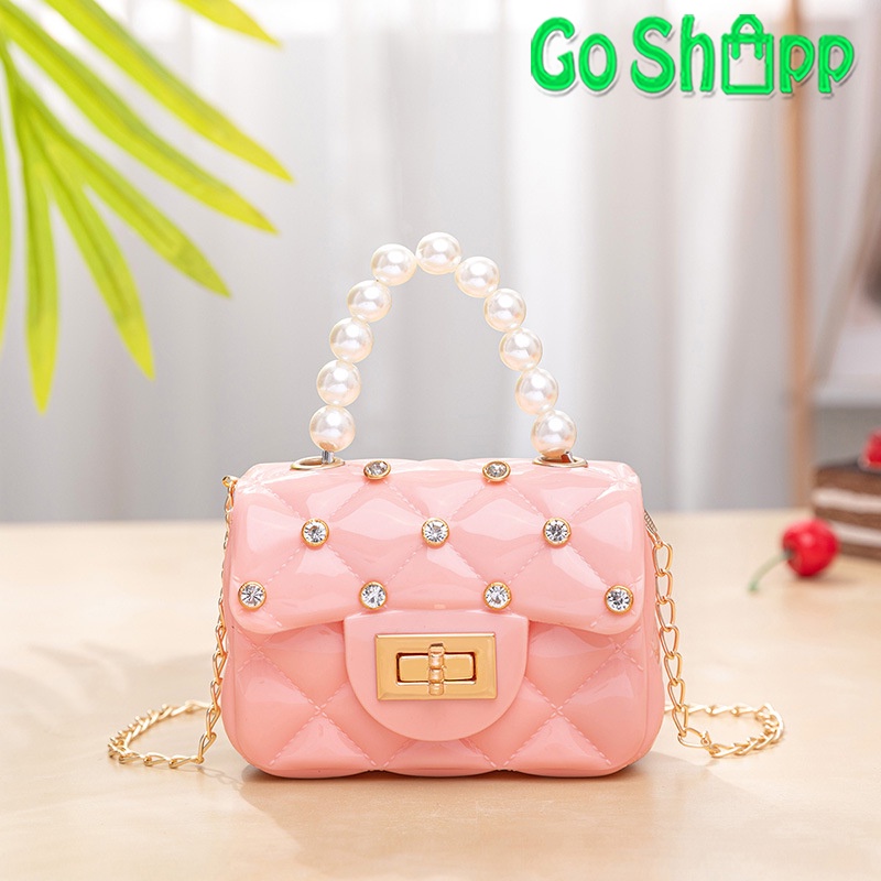 Tas Jelly Mini Diamond Import - Jelly Bag Mutiara Diamond - Jelly Bag Mini Fashion Korea [JL04]