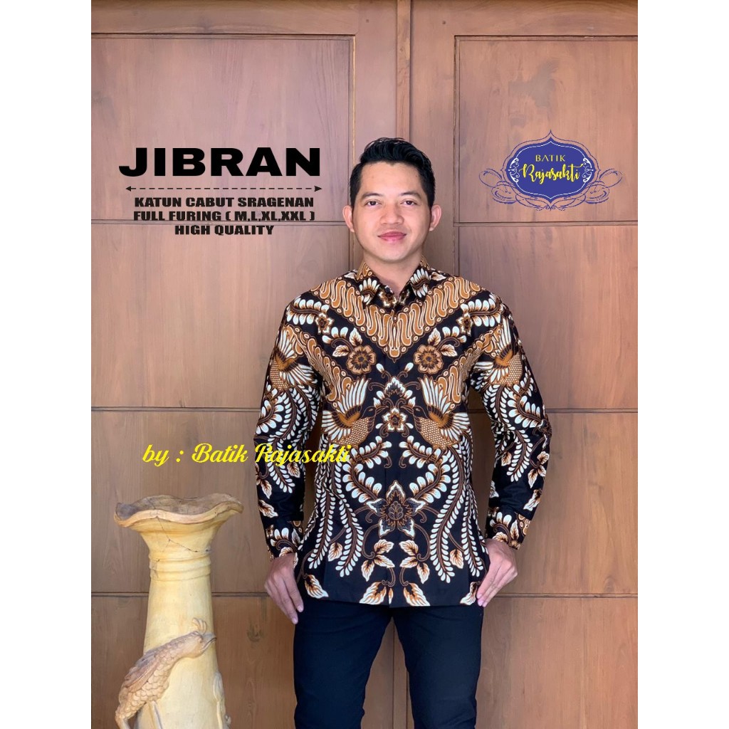 JIBRAN RAJASAKTI KEMEJA BATIK SOLO PRIA LENGAN PANJANG LAPIS FURING ATASAN BATIK PREMIUM MODERN KATUN HALUS BAHUWIRYA  BANAMITRA BANAMITRA PUTIH BANGSAWAN BAYU PUTRA BERLIAN BIRU BHARATAYUDA BIMASENA BIRENDRA BIRU INDAH BRAHMAKERTA BRAHMAKERTA MERAH