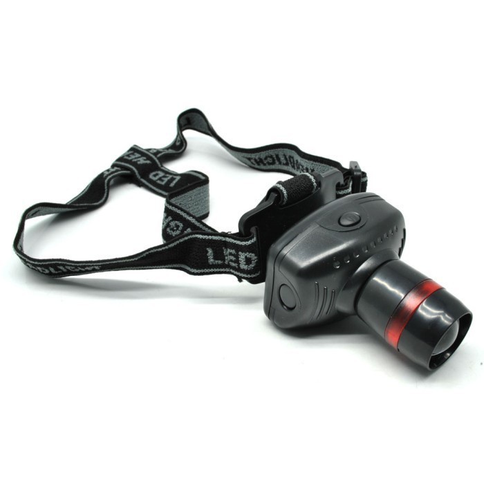 Headlamp Senter Kepala TRLIFE 3W LED Zoom Telescopic Outdoor Camping