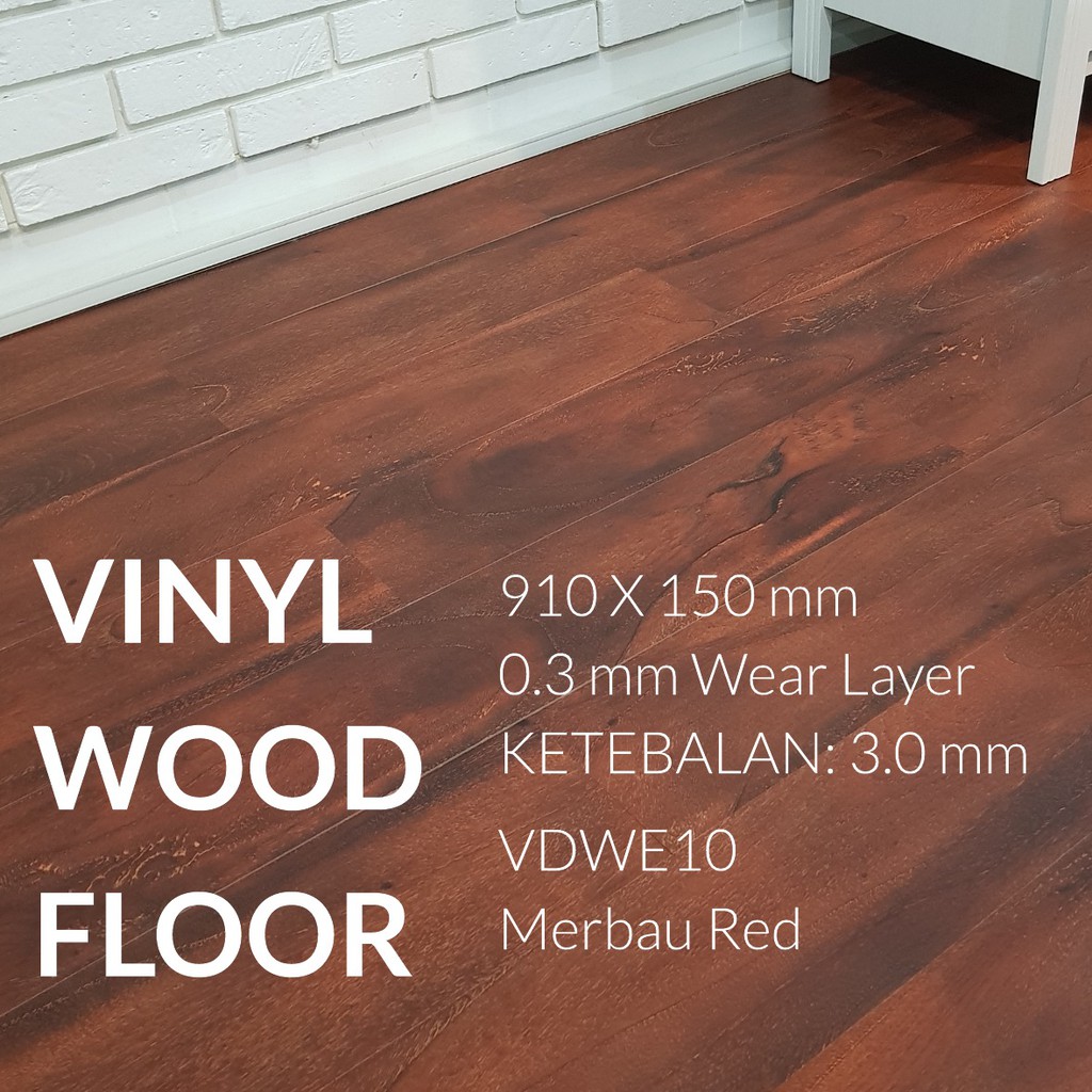 LANTAI VINYL PARKET KAYU VDWE 3.3MM | TRIDEE FLOORING