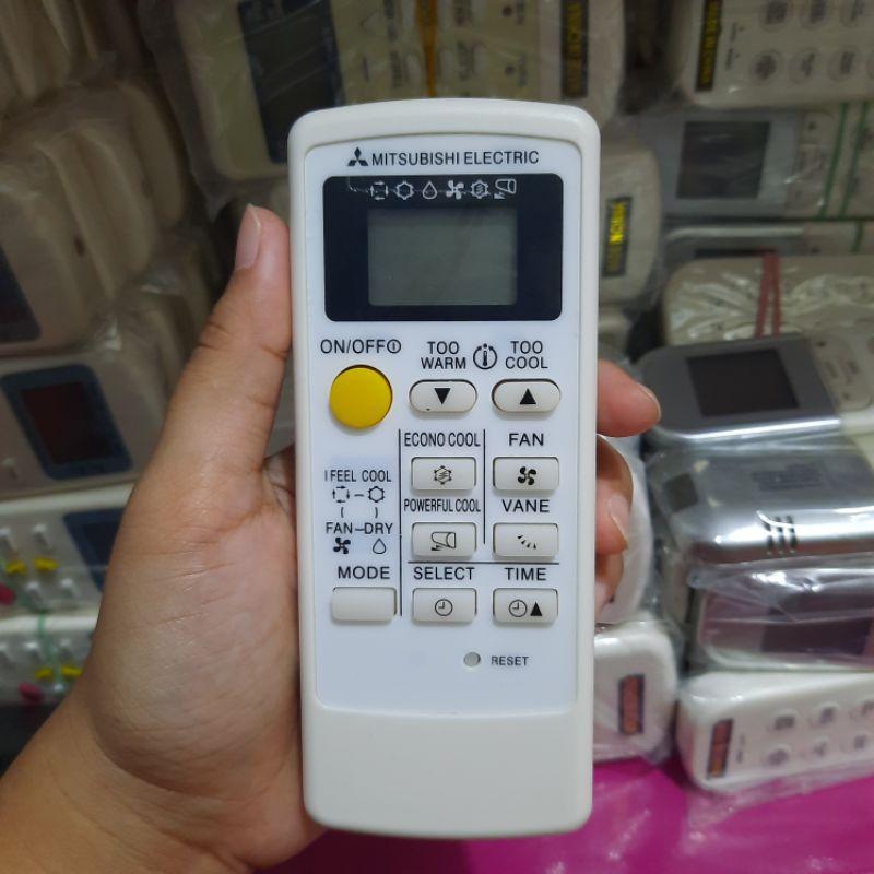 REMOTE REMOT AC MITSUBISHI ELECTRIC LIST HITAM SEPERTI ORI