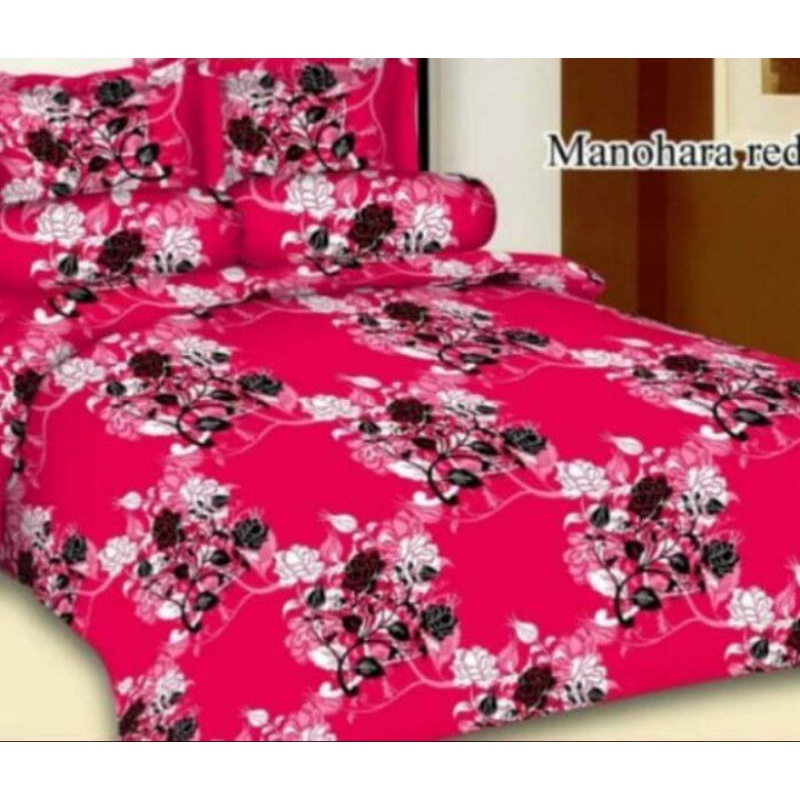 [ COD ] PROMO SPREI SEPREI SPRAI MURAH MOTIF MANOHARA MERAH UKURAN NO.1 180X200 SPREI MOTIF LV MOTIF