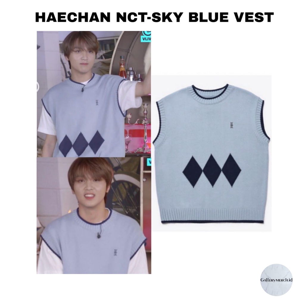 [READY STOCK] HAECHAN NCT-SKY BLUE VEST