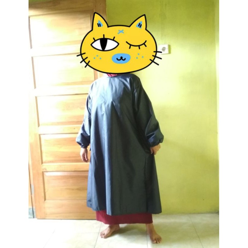 Baju apd gown kimono tali belakang bahan parasut