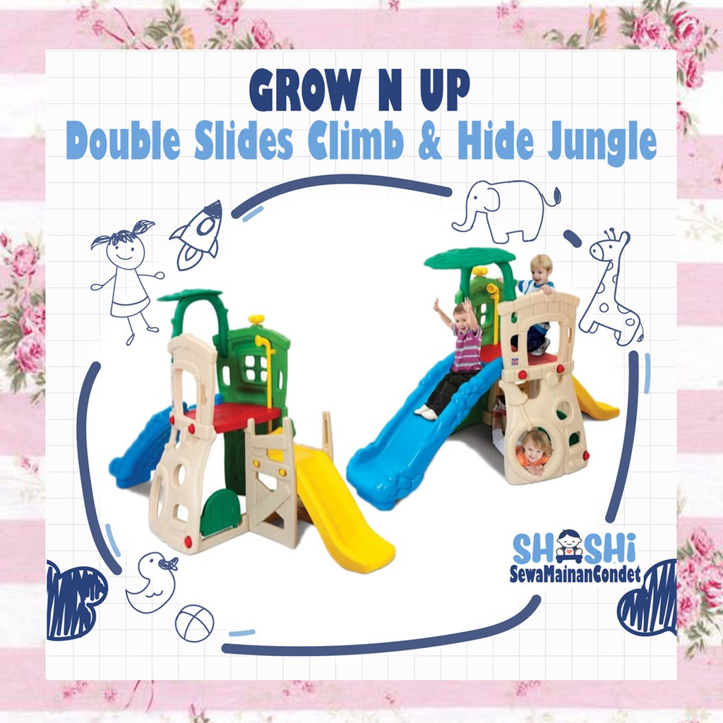 Grow n Up Double Slides Climb n Hide Jungle