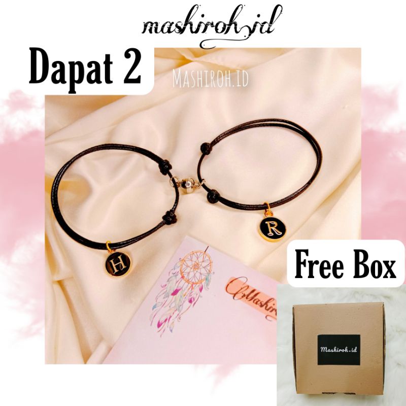 (COD) Gelang Couple Magnet Epoxy|BELI 10 GRATIS 1|Gelang Couple