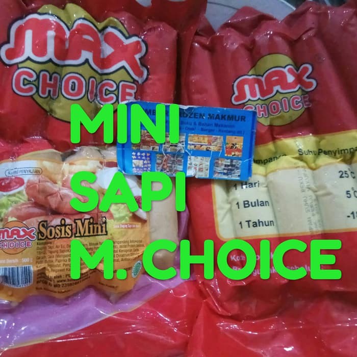 

brat mini SAPI max choice bratwurst. 1 pabrik tastymax. sumber frozen