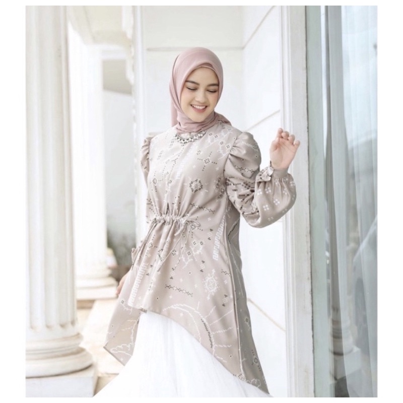 SEMESTA TUNIK KHAKI BY VANILLA HIJAB (L)