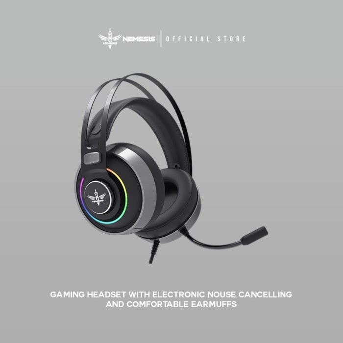 NYK AKKADIA HS E12 / HSE12 Headset Gaming 7.1 Surround With RGB