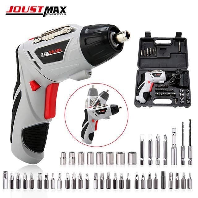 Joust Max Cordless Electric Screwdriver Set 45 Pcs JST24802L Joustmax alat bor obeng