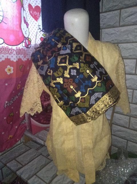 Sarimbit Kebaya Brokat Couple Batik Lavania Brokat Hitam Ada Baju Anaknya