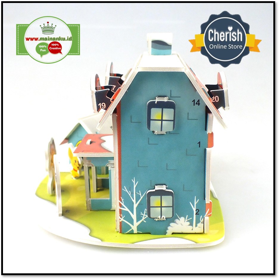 Puzzle 3D Mini | SWEET HOME | Mainan Anak Libur Sekolah - 1688N