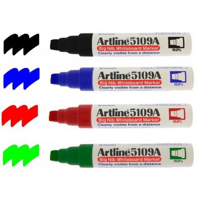 

Dijual SPIDOL WHITEBOARD MARKER BIG NIB ARTLINE EK 5109A Berkualitas