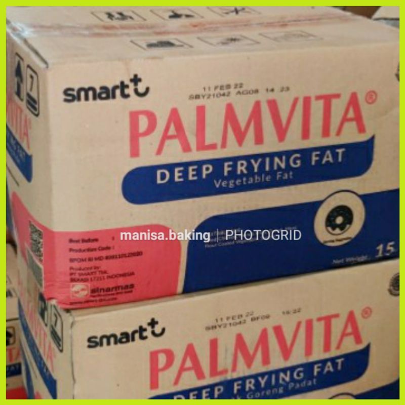 

MINYAK PADAT PALMVITA 15 KG 1 KARTON MINYAK GORENG PADAT MINYAK BEKU DEEP FRYING FAT KARTONAN HARGA GROSIR