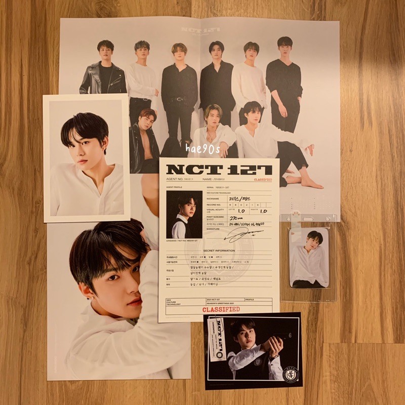 season greetings 2021 nct 127 jungwoo set smtrue thailand pc benefit sg21 photocard sm true