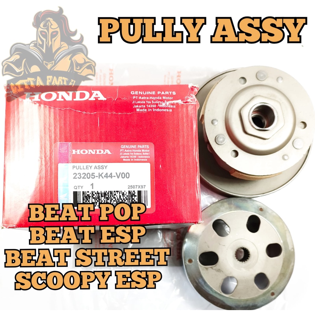PULLY ASSY HONDA K44 KUALITAS ORIGINAL HONDA AHM BEAT ESP BEAT STREET BEAT SPORTY SCOOPY ESP