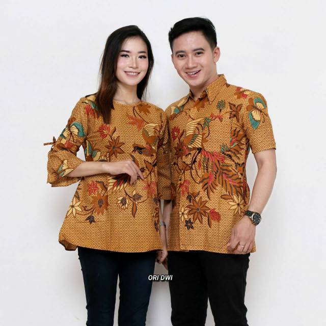 Muara couple sania ruffle couple batik  sarimbit  motif 