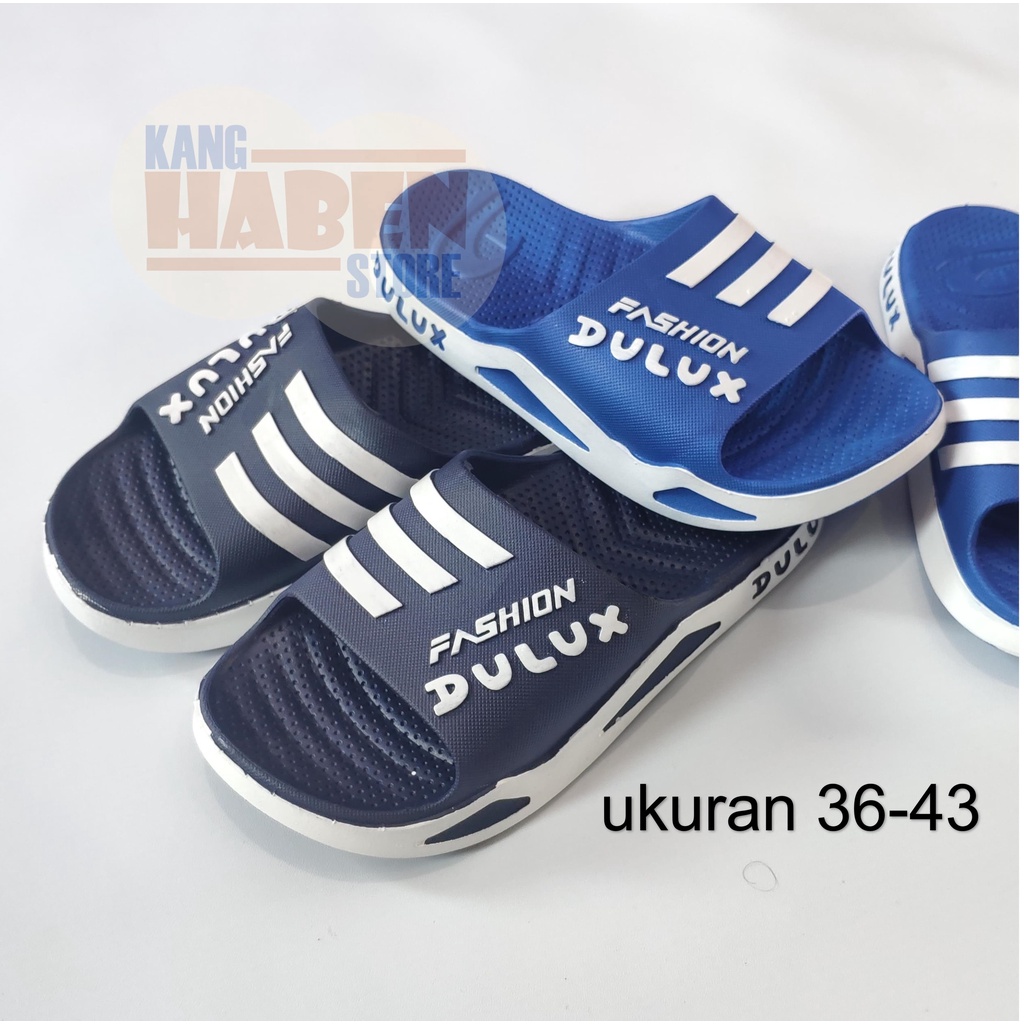Sandal Karet Laki Laki Remaja dan Dewasa Bentuk Slop Design Keren CQ076AB 36 - 43