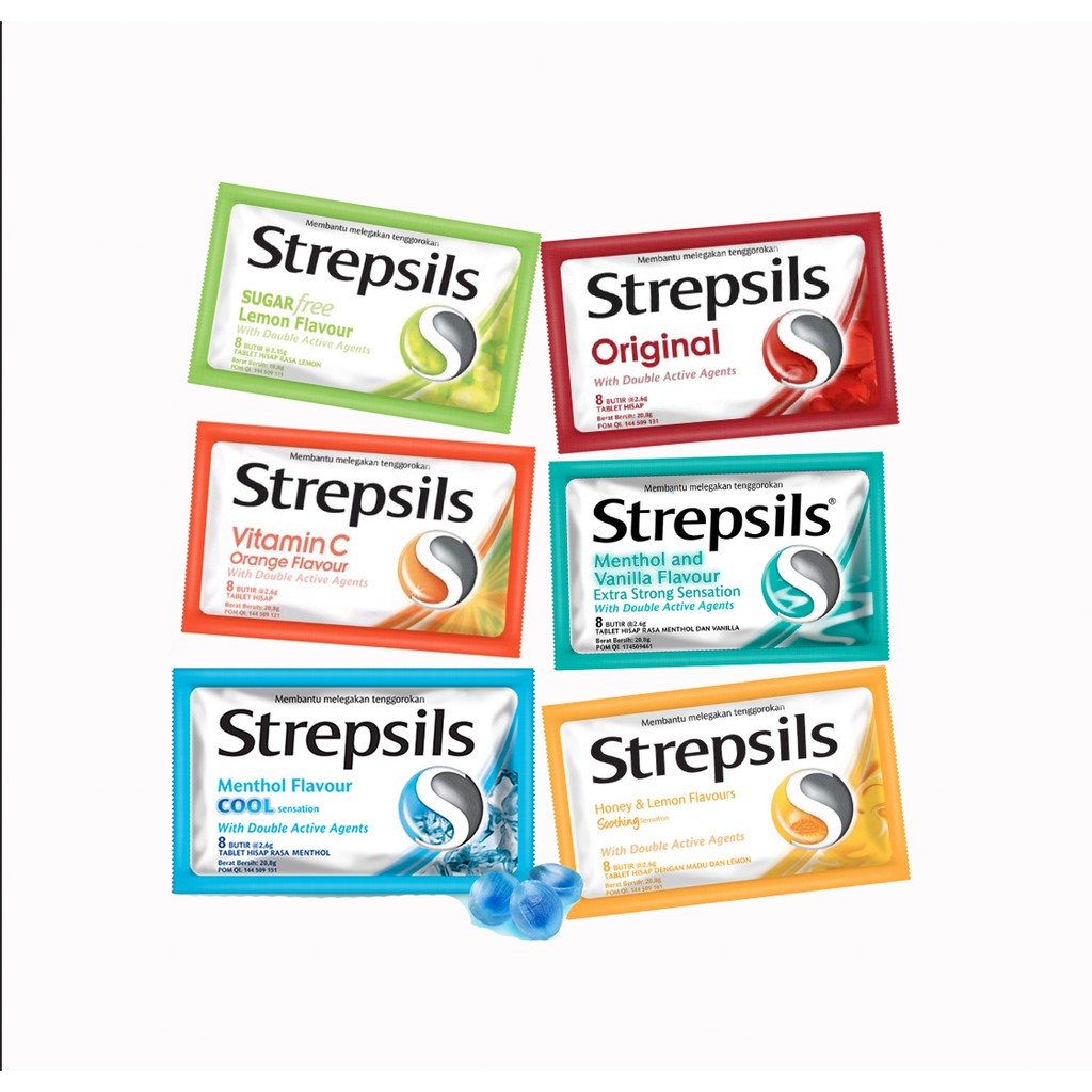 

Strepsils Permen Pelega Tenggorokan - 8 pcs/sachet - ALL VARIAN