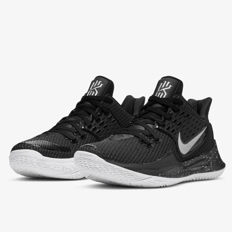 kyrie low black metallic silver