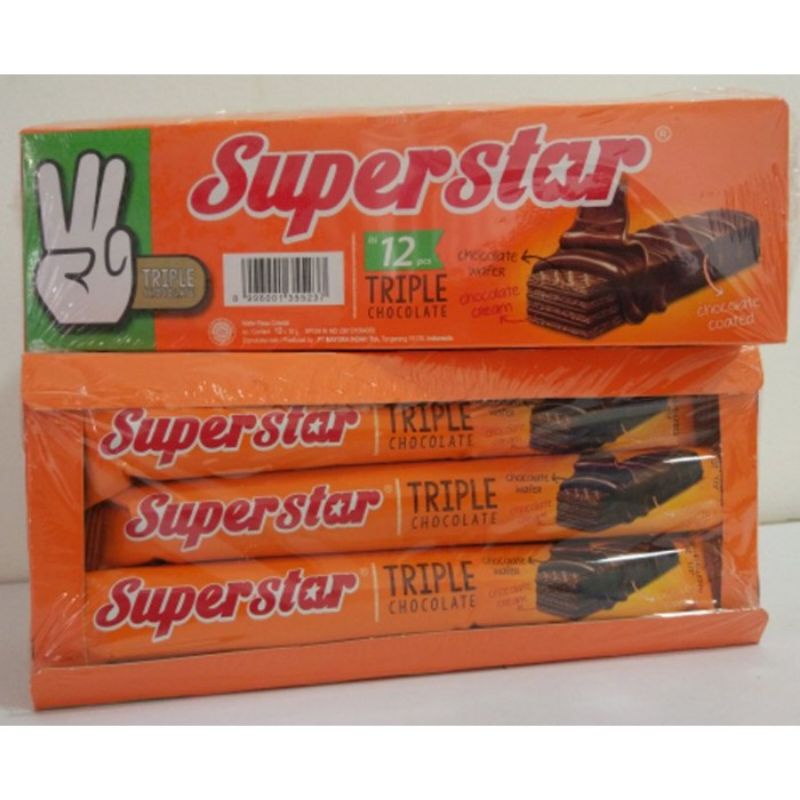 Superstar Roma Wafer Coklat Box isi 12 pcs