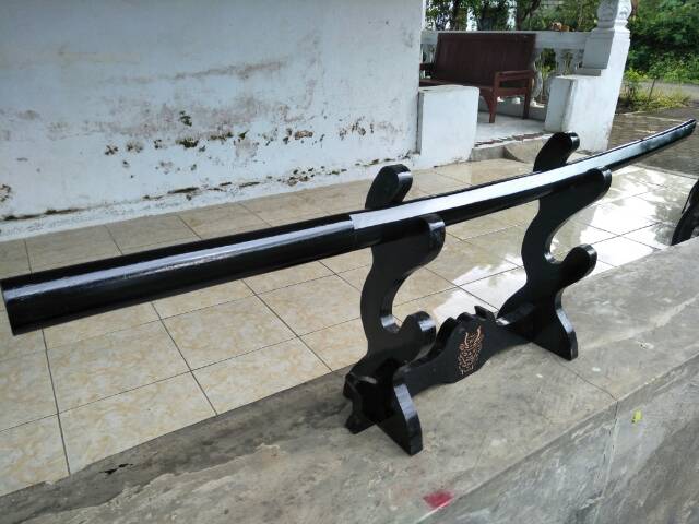 Bokken black and natural glos pedang kayu