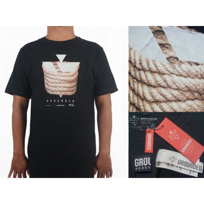 Kaos Surfing GROUNDED - Creepycloth | Super Premium | Cotton Combed 30s Reaktif | Kaos Unisex | Baju